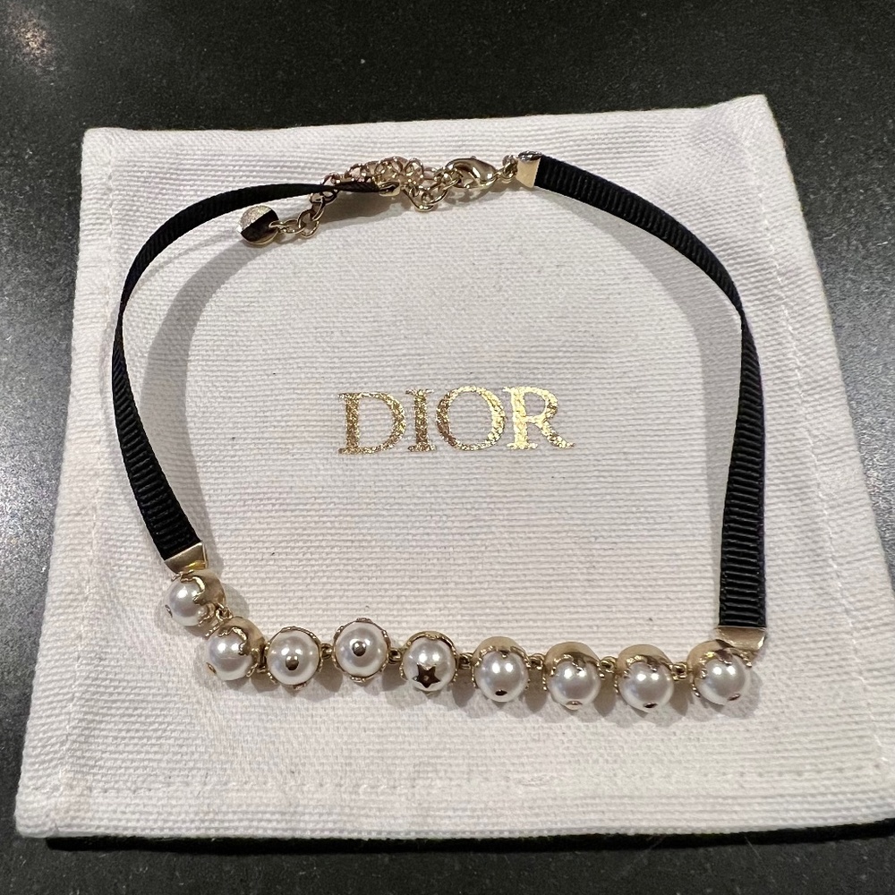 New Christian Dior D-Renaissance Choker - Never Worn with Pouch